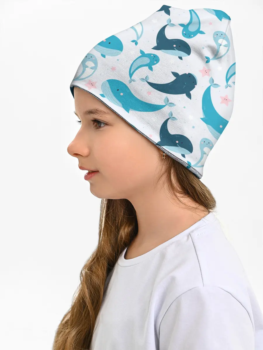 Детская шапка / Киты и тюлени