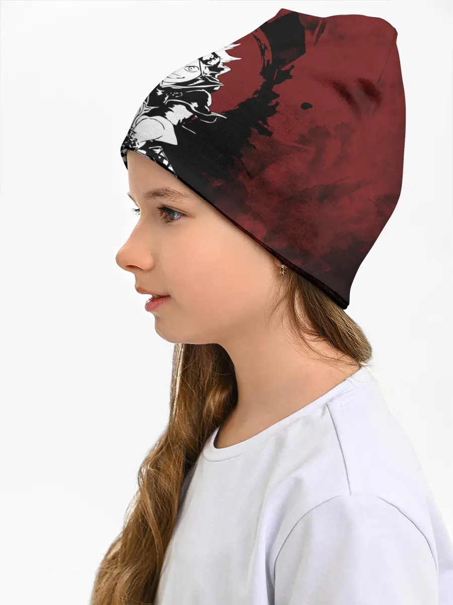 Детская шапка / Чёрный клевер Аста с мечом