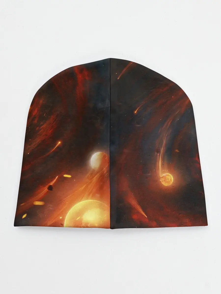 Детская шапка / ГАЛАКТИКА / КОСМОС / СОЛНЦЕ