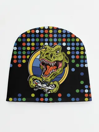 Детская шапка / Динозавр-игрок