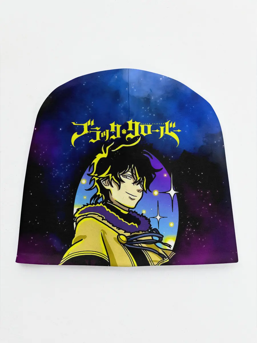 Детская шапка / Чёрный клевер космический Юно