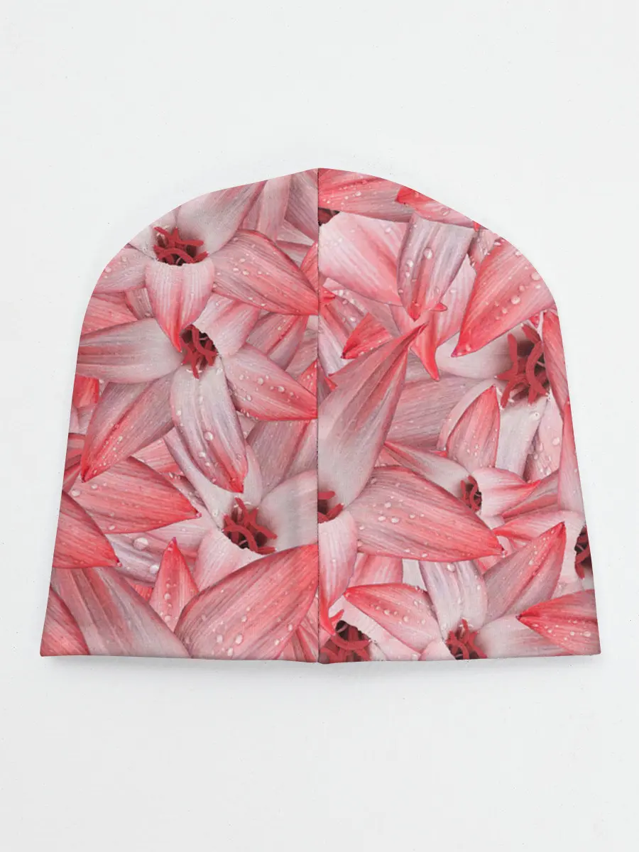 Детская шапка / Красные Цветы