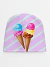 Детская шапка / Мороженое графический фон
