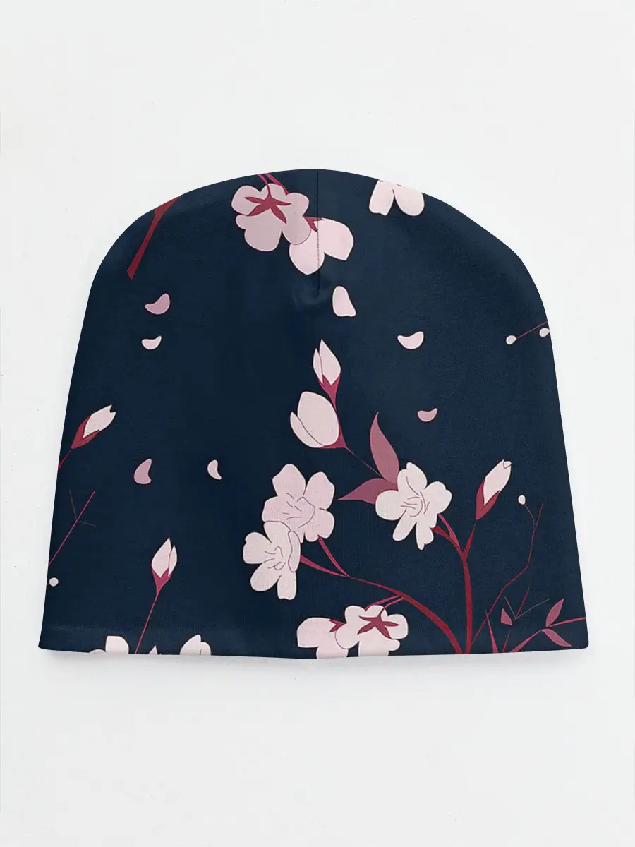 Детская шапка / Веточки сакуры