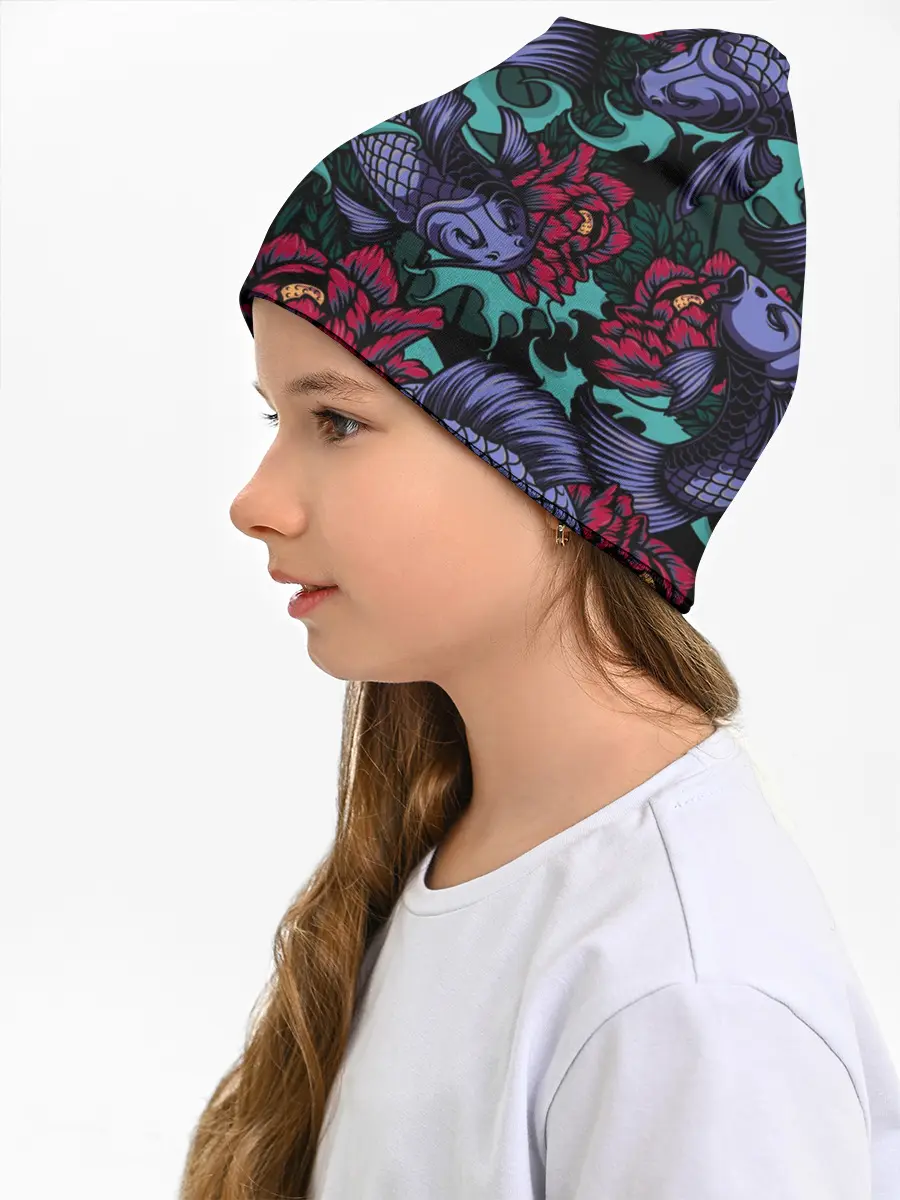 Детская шапка / Японские карпы