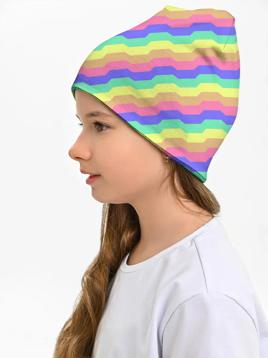 Детская шапка / Радужные волны