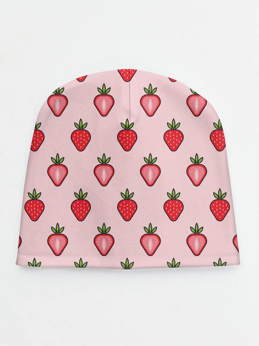 Детская шапка / Клубничное настроение