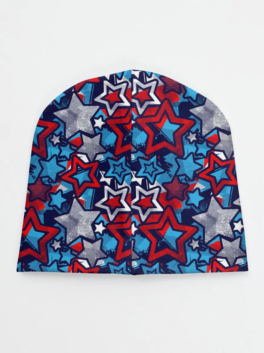 Детская шапка / 3D звездочки