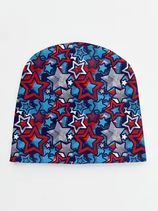 Детская шапка / 3D звездочки