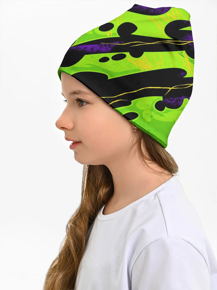 Детская шапка / КИСЛОТНАЯ ОРГАНИКА | НЕОНОВАЯ