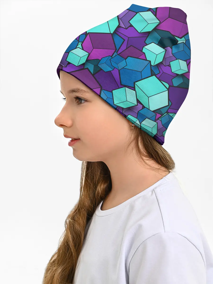 Детская шапка / СИРЕНЕВЫЕ КУБЫ