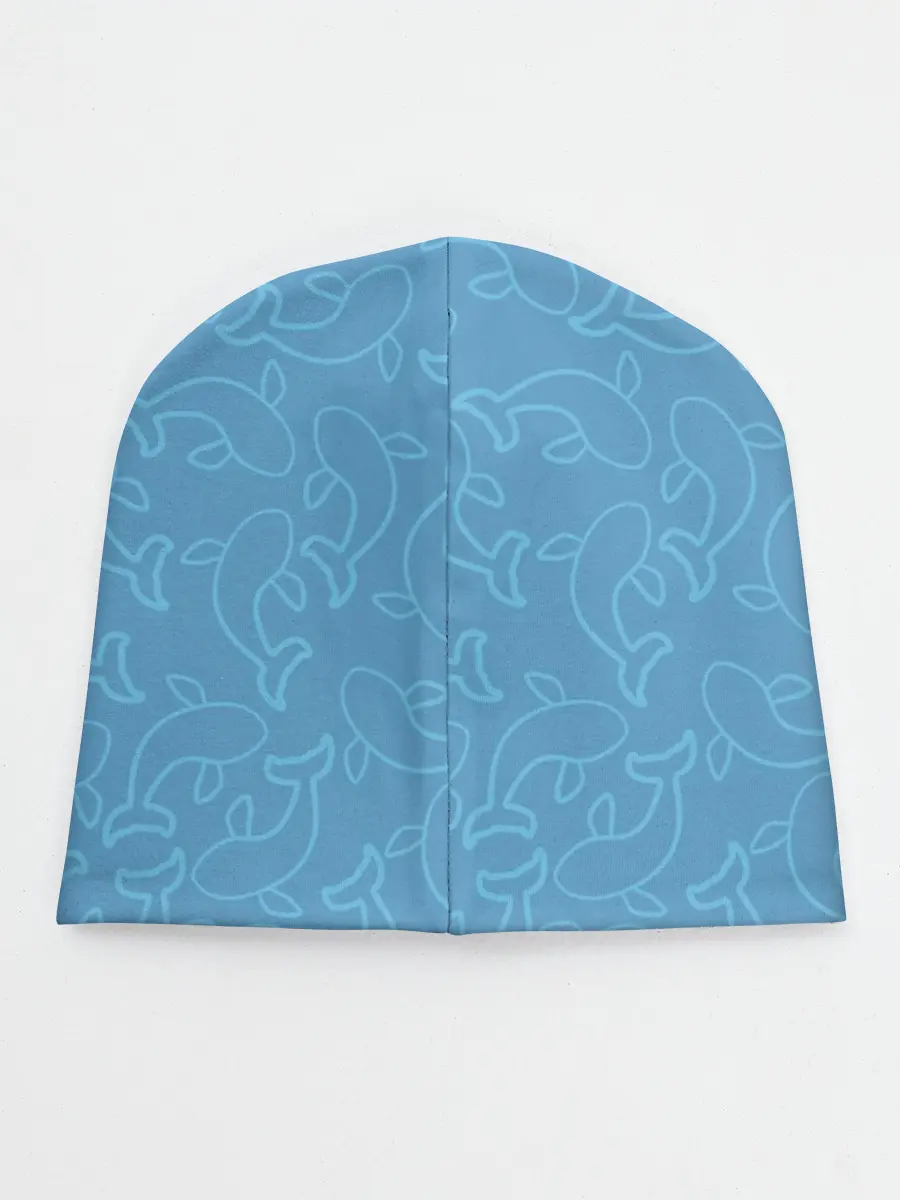 Детская шапка / Рыбки на голубом