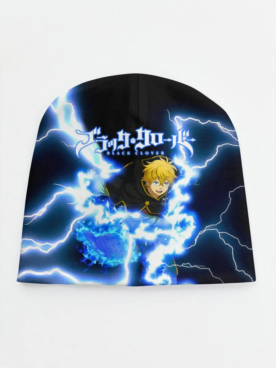 Детская шапка / Чёрный клевер удар молнии