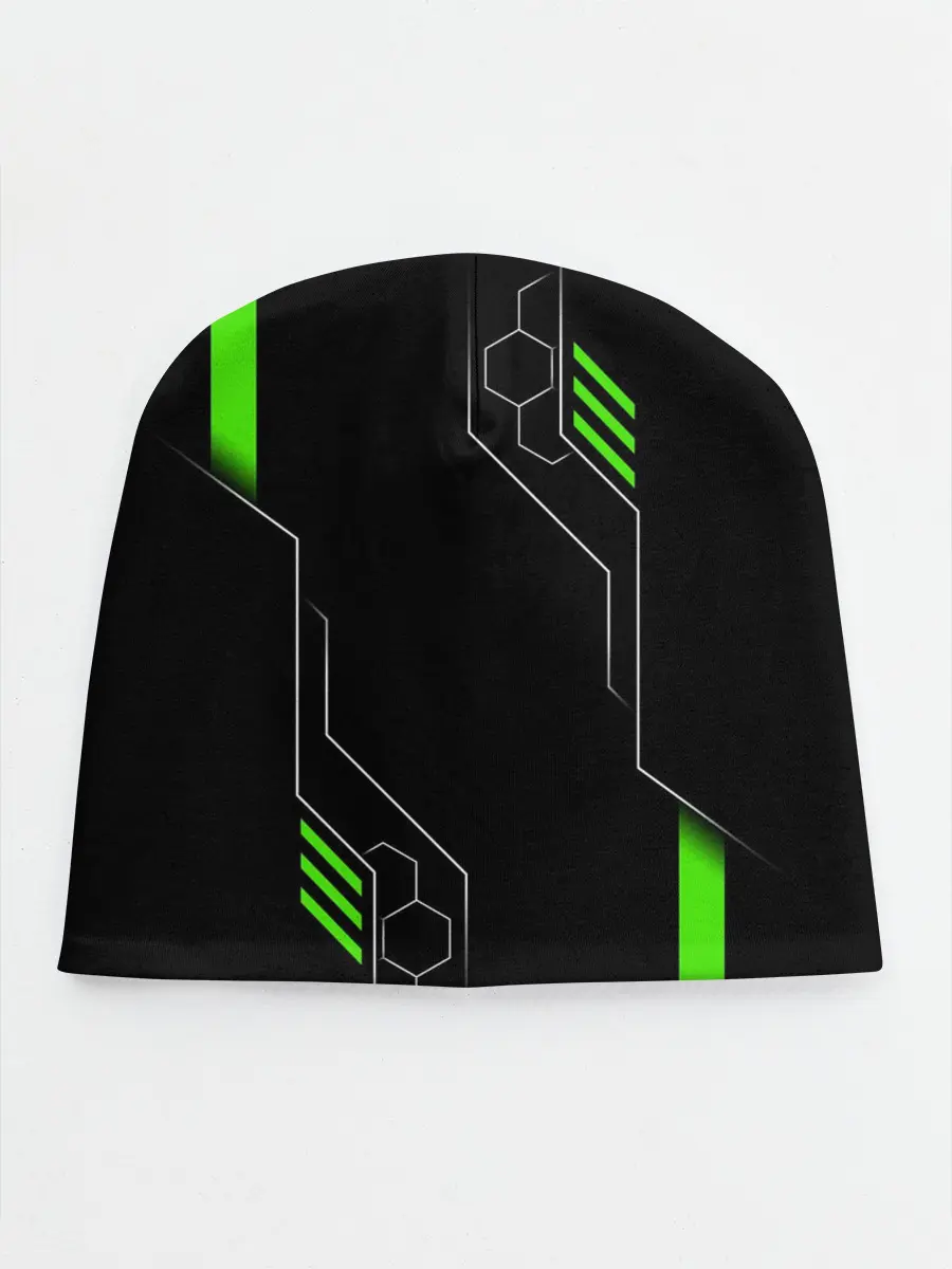 Детская шапка / ФУТУРИСТИЧНАЯ БРОНЯ | ЗЕЛЕНАЯ