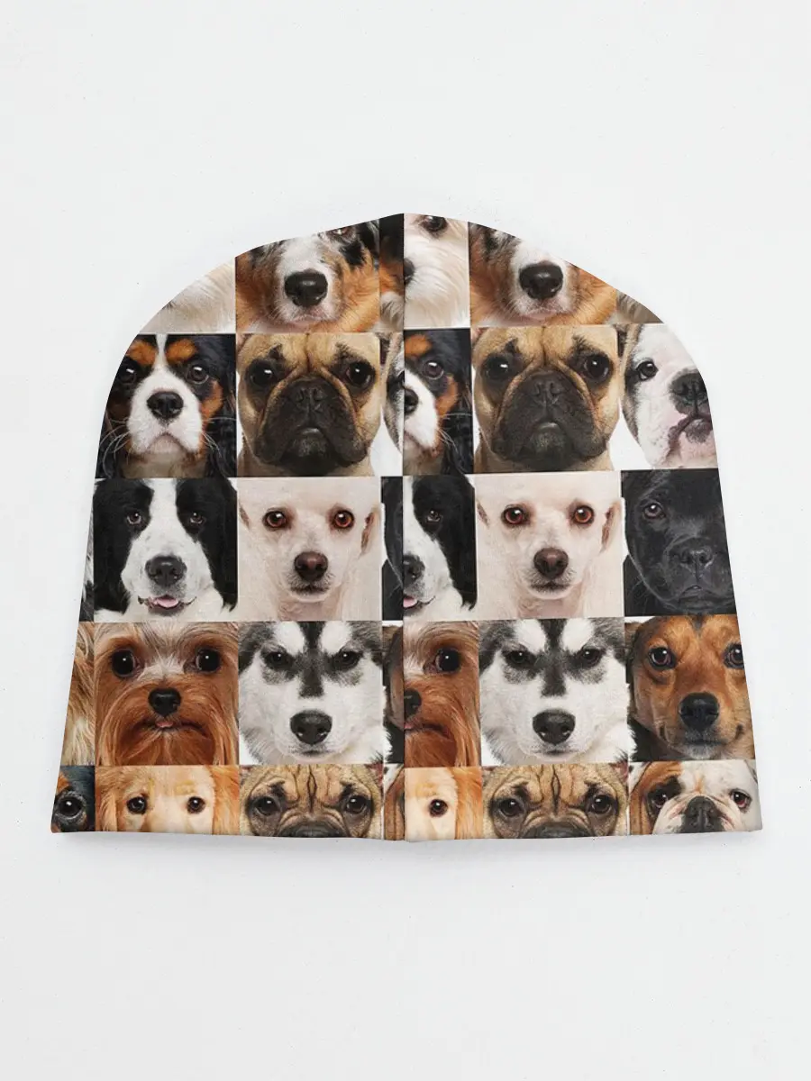 Детская шапка / Я ЛЮБЛЮ СОБАК / I LOVE DOGS