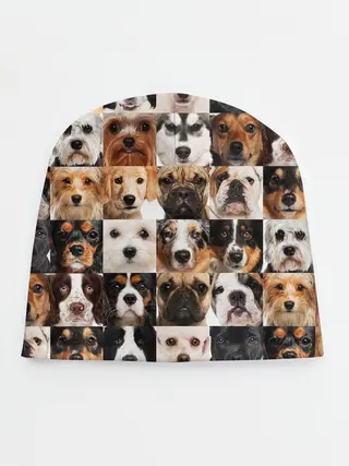 Детская шапка / Я ЛЮБЛЮ СОБАК / I LOVE DOGS