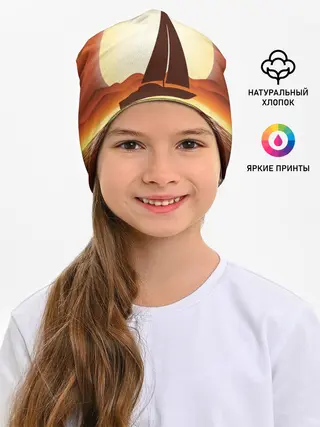 Детская шапка / Кораблик на закате