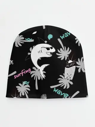 Детская шапка / Акула и серфинг