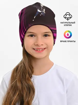 Детская шапка / Чёрный клевер Аста с мечом