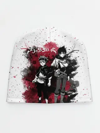 Детская шапка / Чёрный клевер Аста и Юно