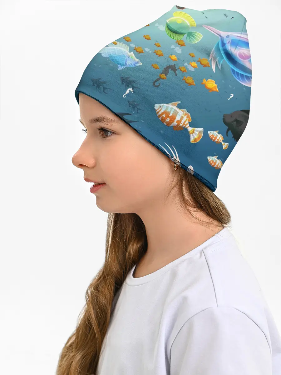 Детская шапка / Мультяшные рыбки | Пляжная