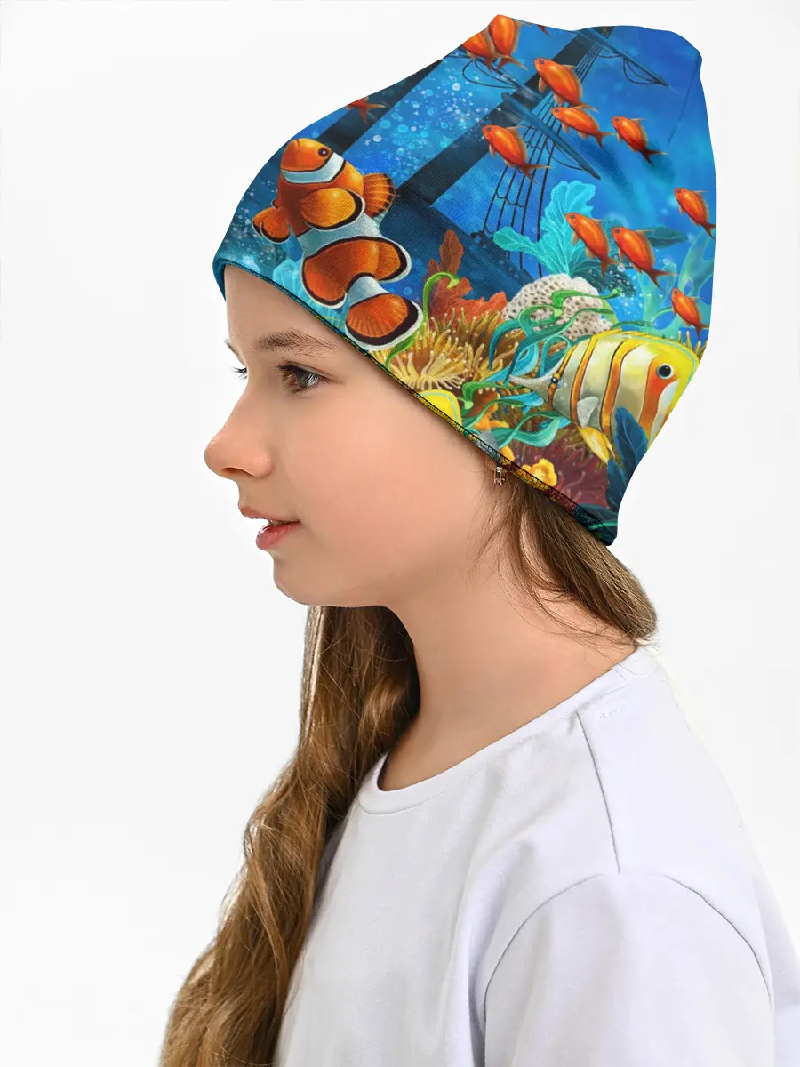 Детская шапка / На глубине | Рыбки | Пляжная