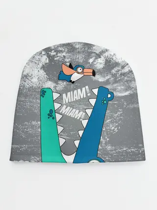 Детская шапка / Крокодил и птичка Miam