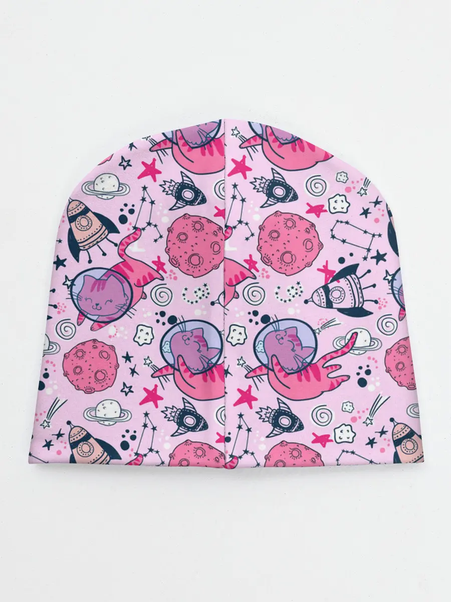 Детская шапка / Кошки в космосе