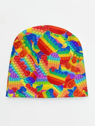 Детская шапка / Разные Pop It масляная краска