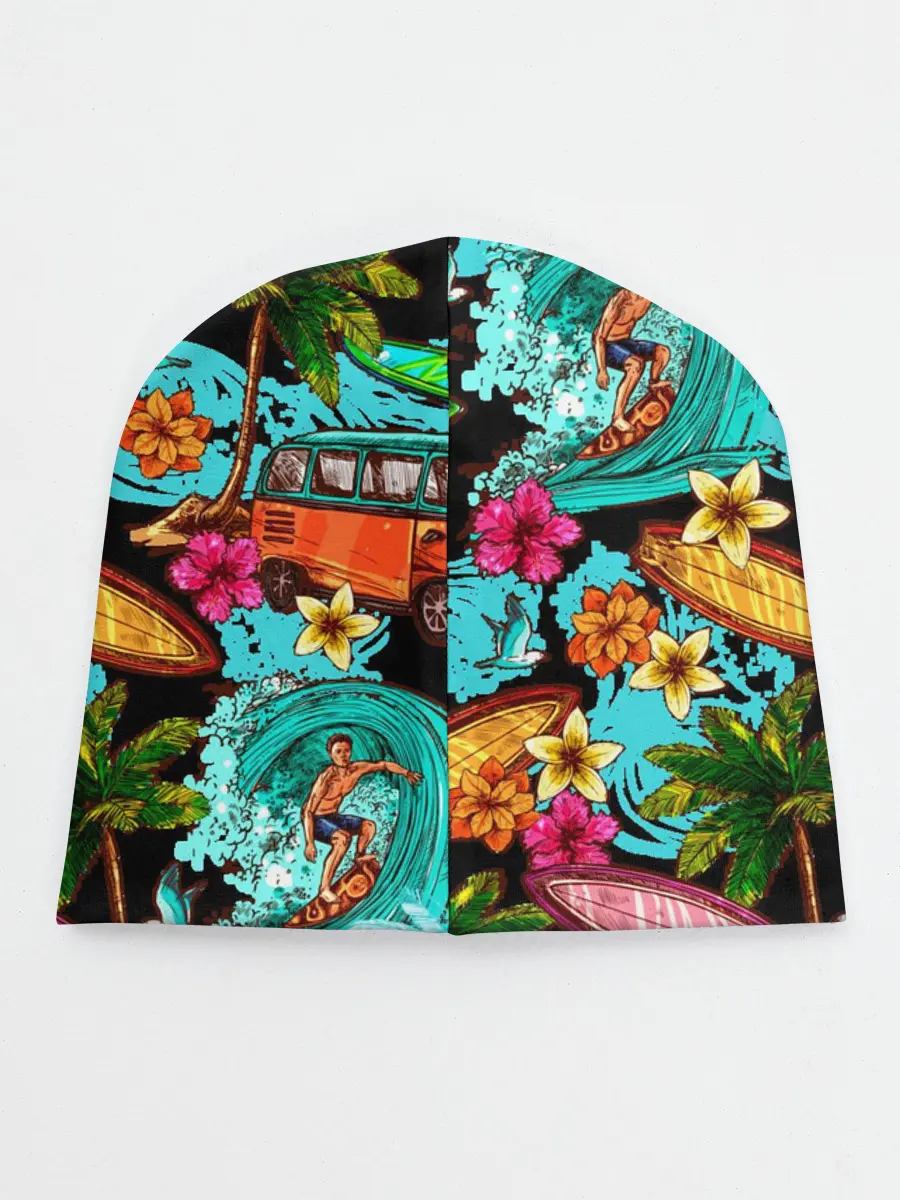 Детская шапка / Пальмы, волны, серфинг