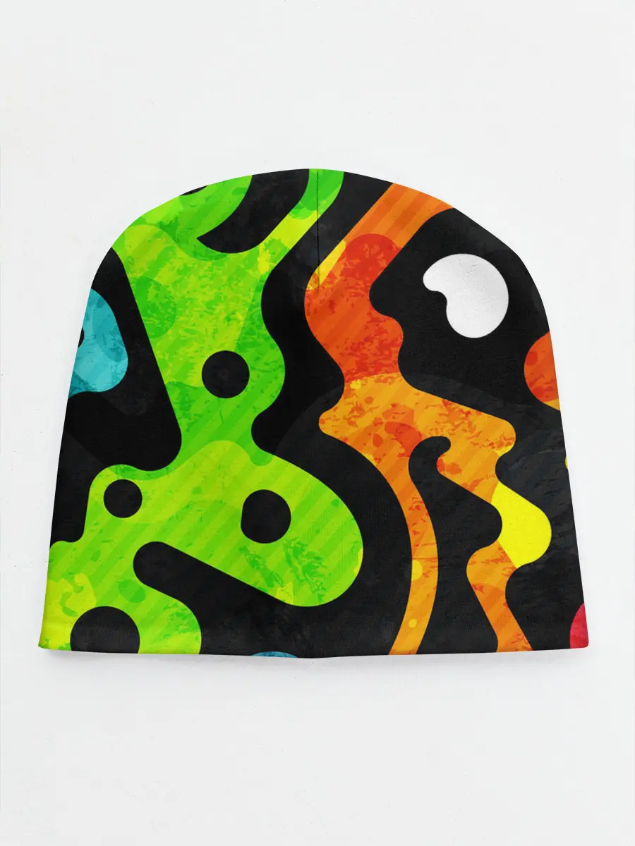 Детская шапка / Разноцветные Кляксы Фигуры