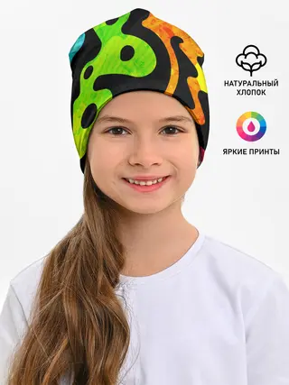 Детская шапка / Разноцветные Кляксы Фигуры