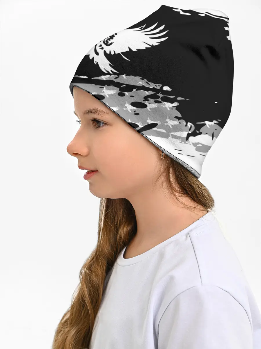 Детская шапка / Haikyuu!! Ворон иероглиф