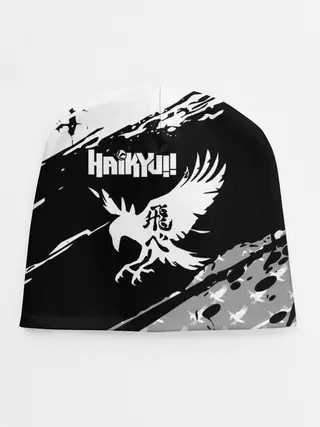 Детская шапка / Haikyuu!! Ворон иероглиф