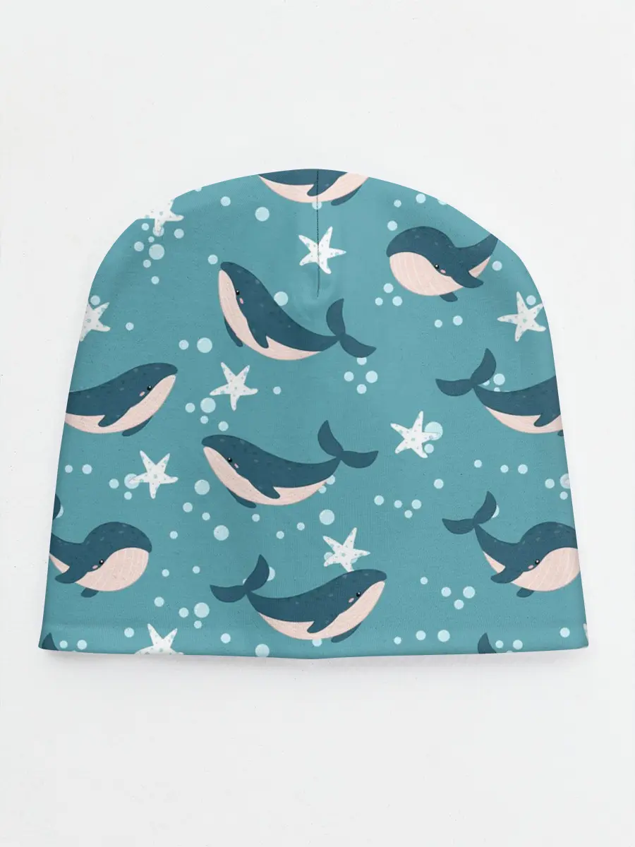 Детская шапка / Киты
