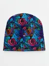 Детская шапка / Киты и цветы