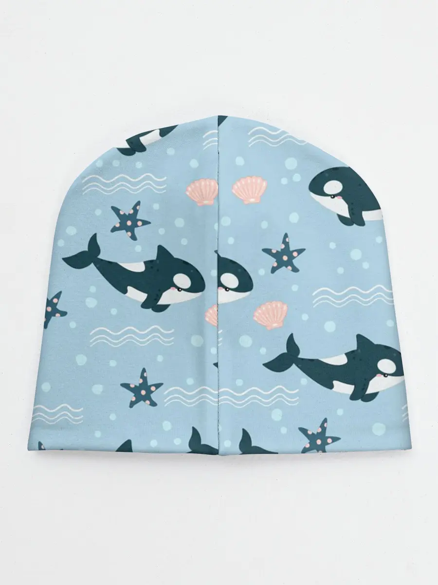 Детская шапка / Косатки киты