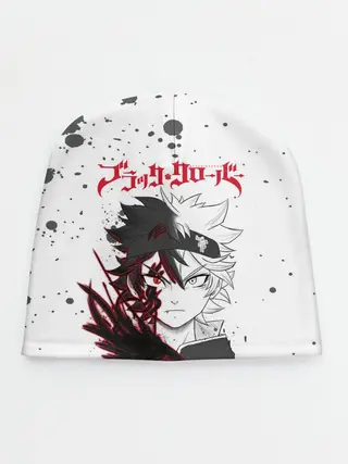 Детская шапка / Черный Аста | Чёрный клевер