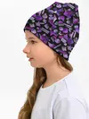 Детская шапка / Геометрический фиолетовый