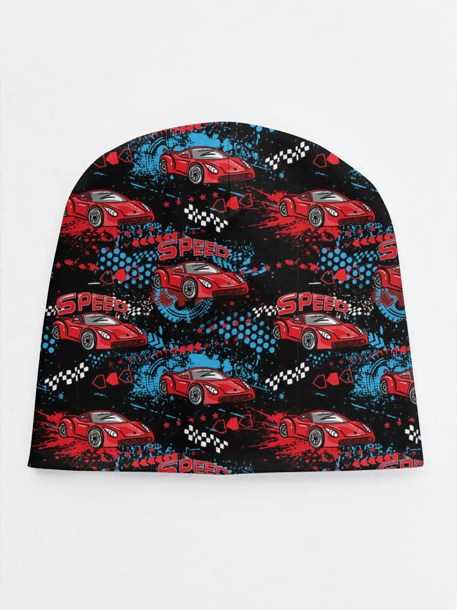 Детская шапка / Гоночная машинка