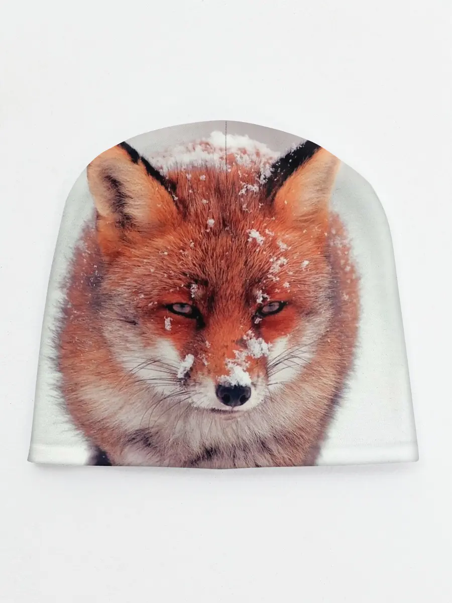 Детская шапка / Лисица и снег