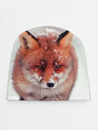 Детская шапка / Лисица и снег