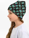 Детская шапка / Бирюзовые черепашки брошка