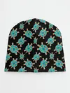 Детская шапка / Бирюзовые черепашки брошка
