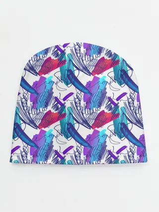 Детская шапка / Абстракция пятна краски