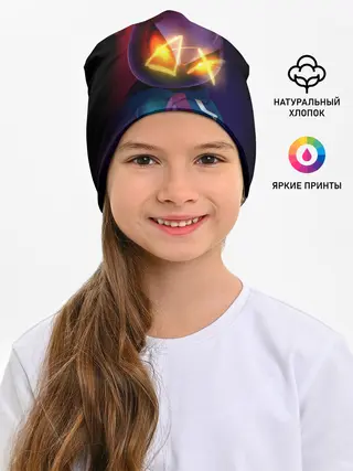 Детская шапка / витти на темном фоне