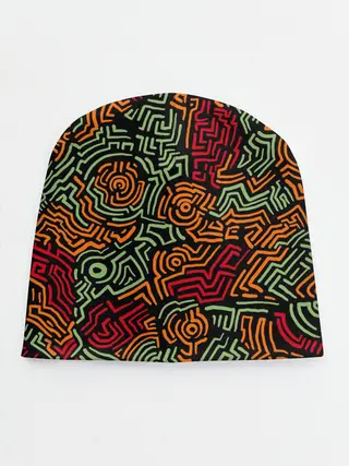Детская шапка / абстрактный узор линии
