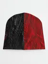 Детская шапка / Красное чёрное 3D