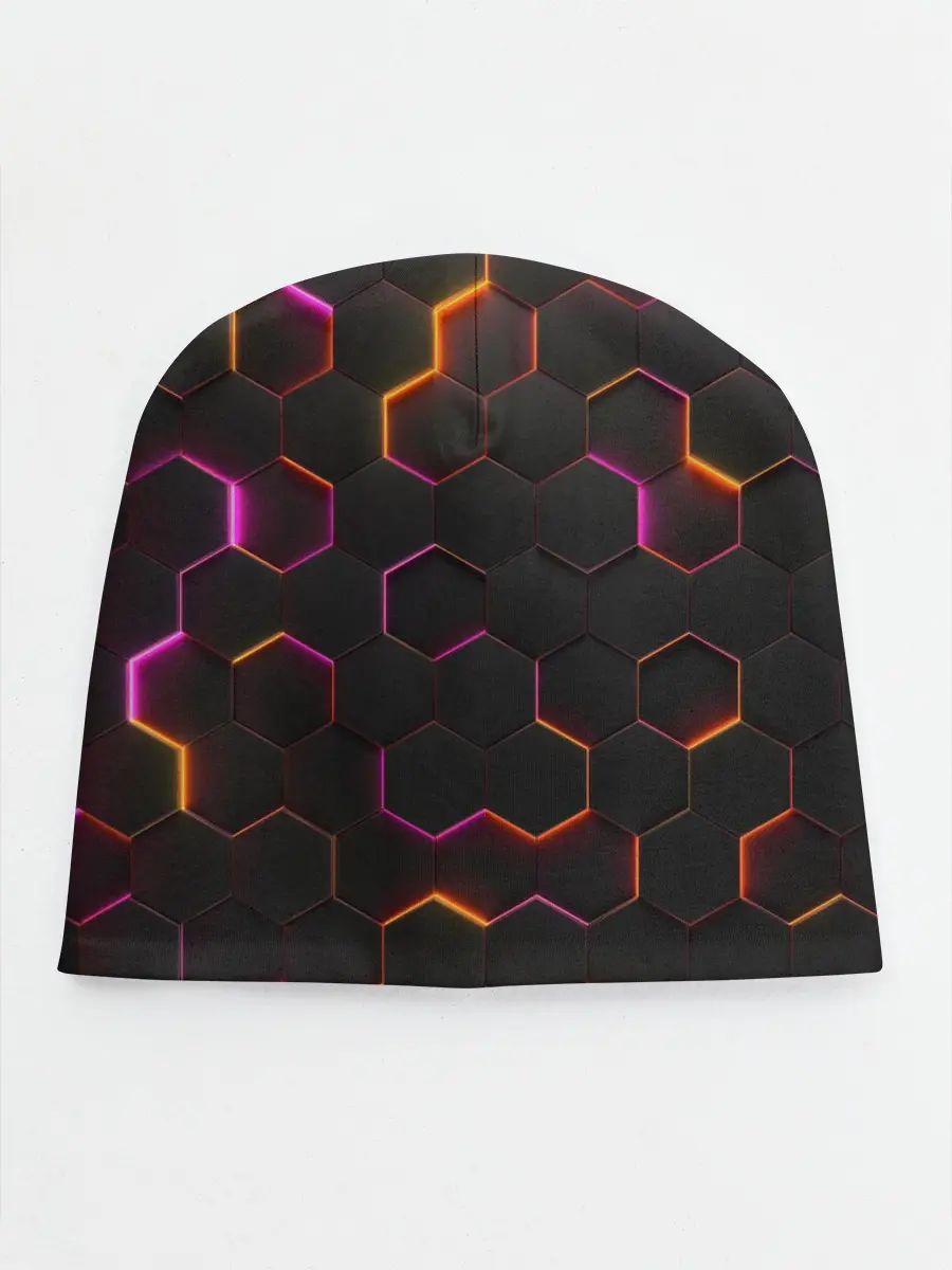 Детская шапка / НЕОН СОТЫ 3D