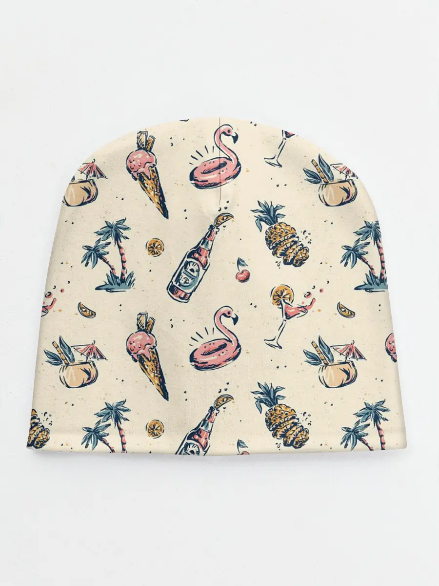 Детская шапка / Винтажный Гавайский Рисунок